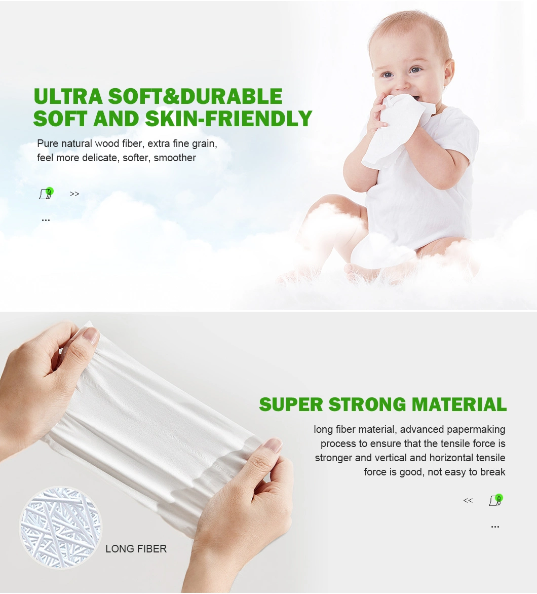 Ulive Wholesale Hot Selling Strong Pull Strength 300m Toilet Jumbo Roll Tissue Paper